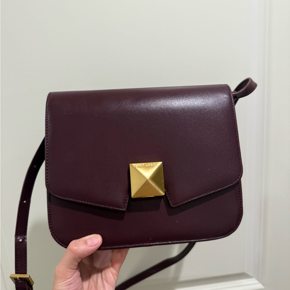 Ted Baker Plum Crossbody Bag with Gold Clasp